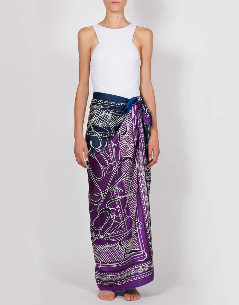 Sarong style outlet dress